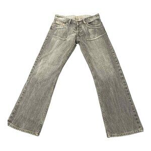 Diesel Jeans Mens 32x31 Bootcut Distressed Denim Pants Made In Italy
